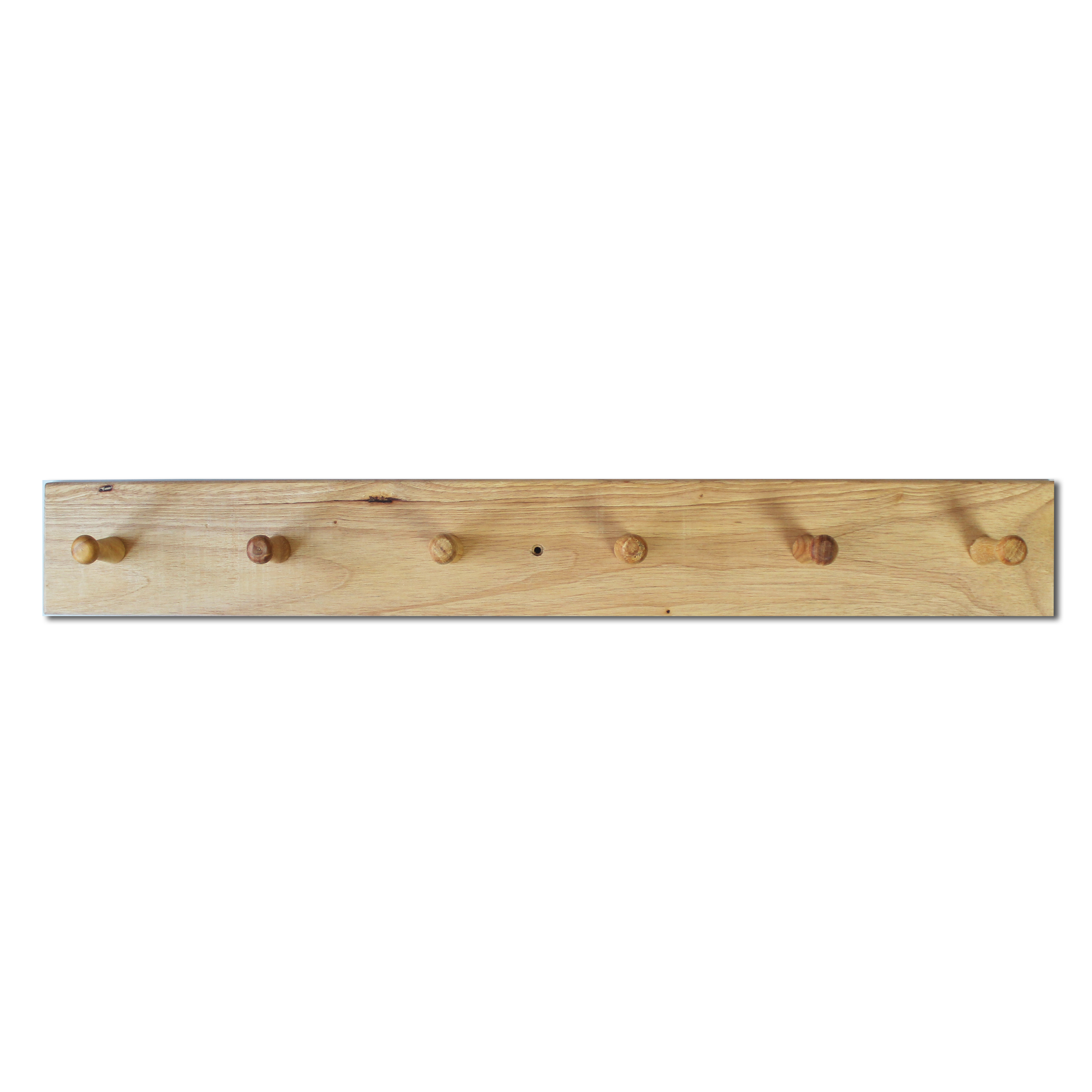 Oak Six Peg Coat Hook 77 X 10cm Gift