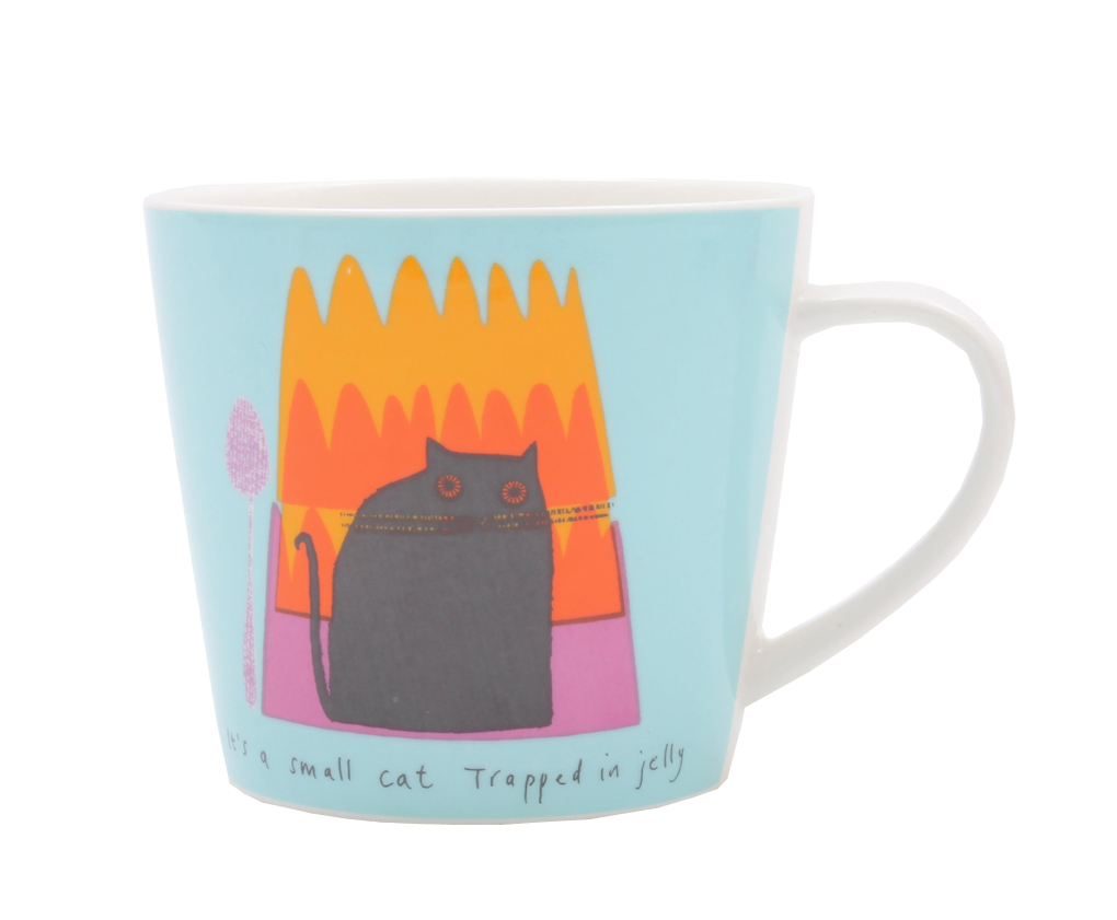 Cat In Jelly Mug Boxed Jane Ormes Gift