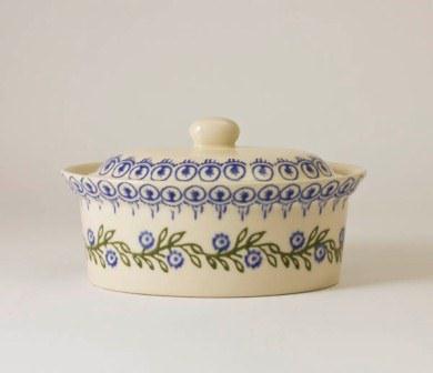 Brixton Creeping Briar Oval Butter Dish 17cm Gift