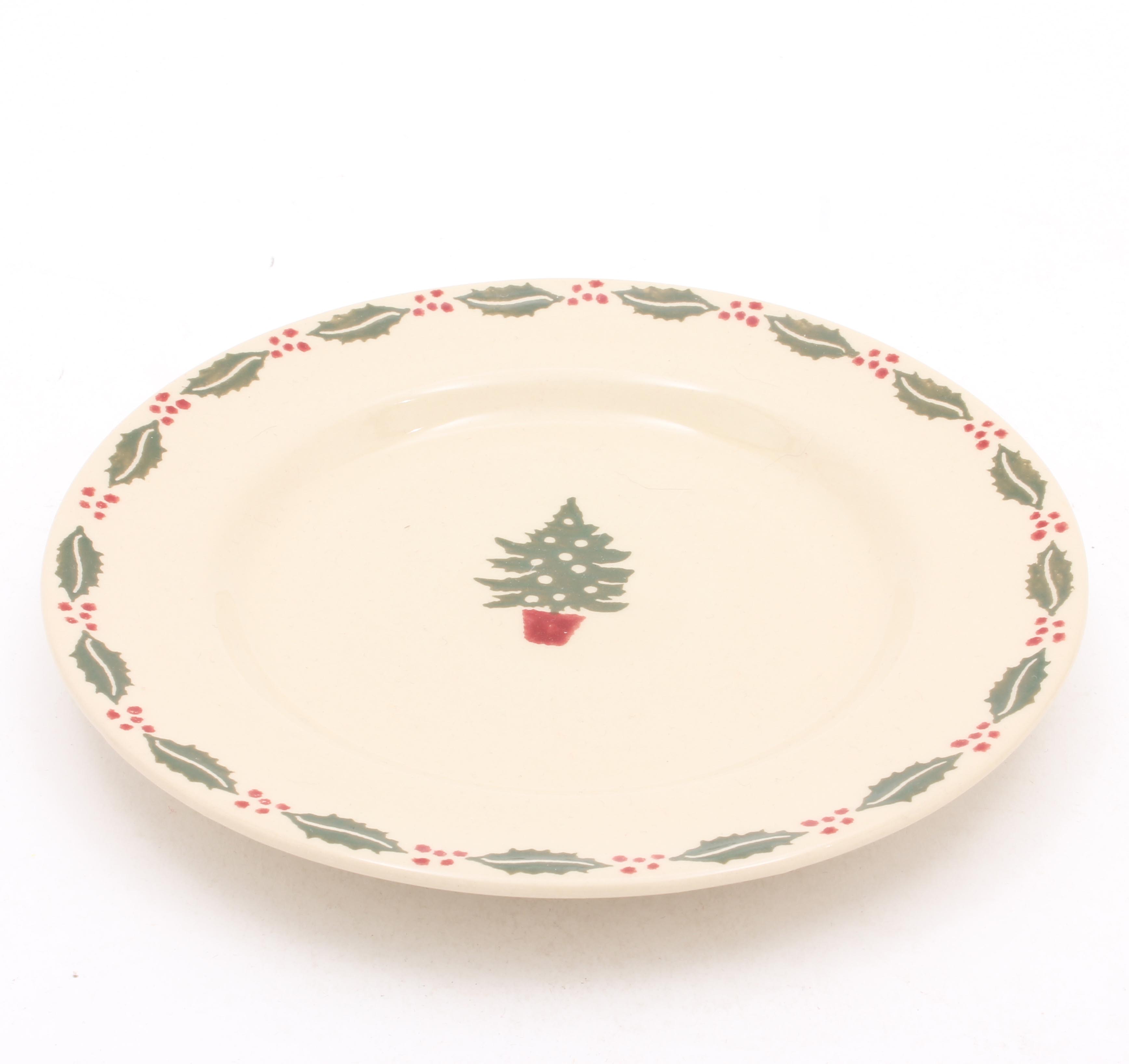 Brixton Xmas Tree & Baubles Side Plate 18cm Gift