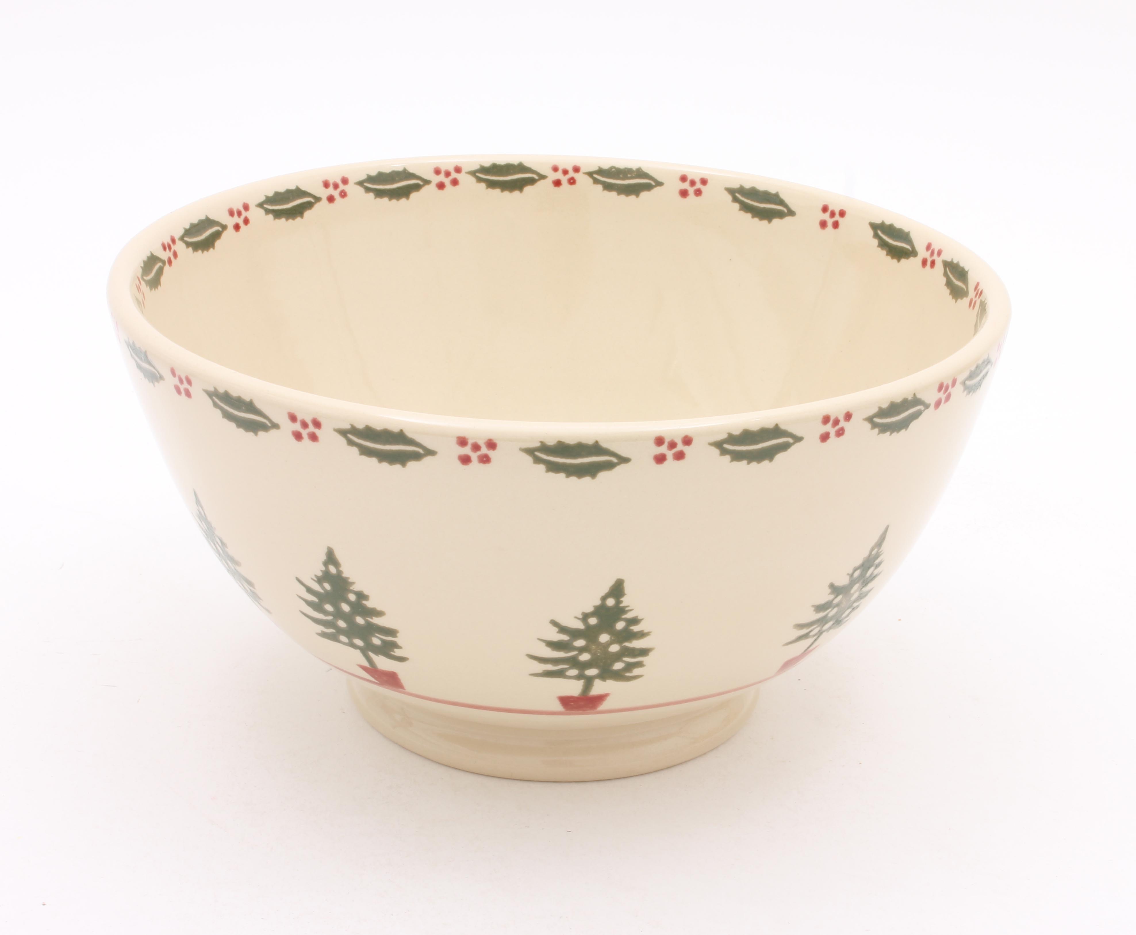 Brixton Xmas Tree & Baubles Deep Serving Bowl 22cm Gift