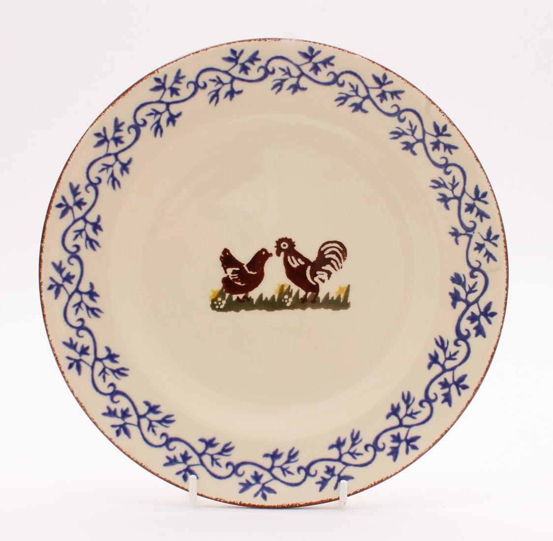 Brixton Cock & Hen Dinner Plate 25cm Gift