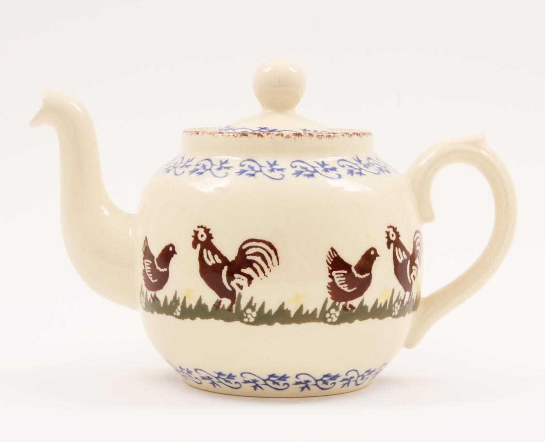 Brixton Cock & Hen Teapot 4 Cup 750ml Gift