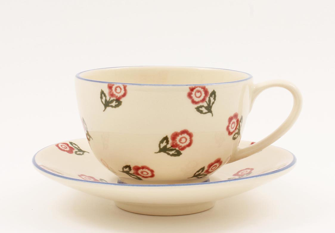 Brixton Scattered Rose Breakfast Cup & Saucer Gift