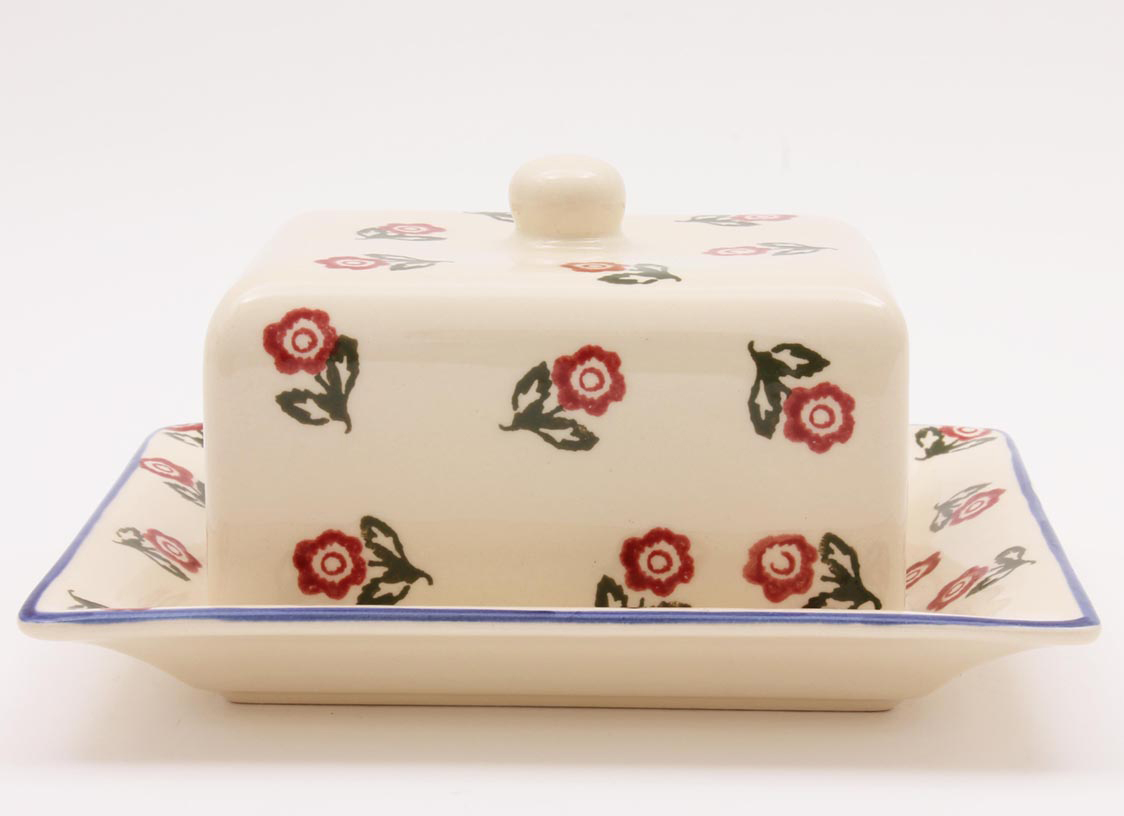 Brixton Scattered Rose Lidded Cheese Dish 19cm Gift
