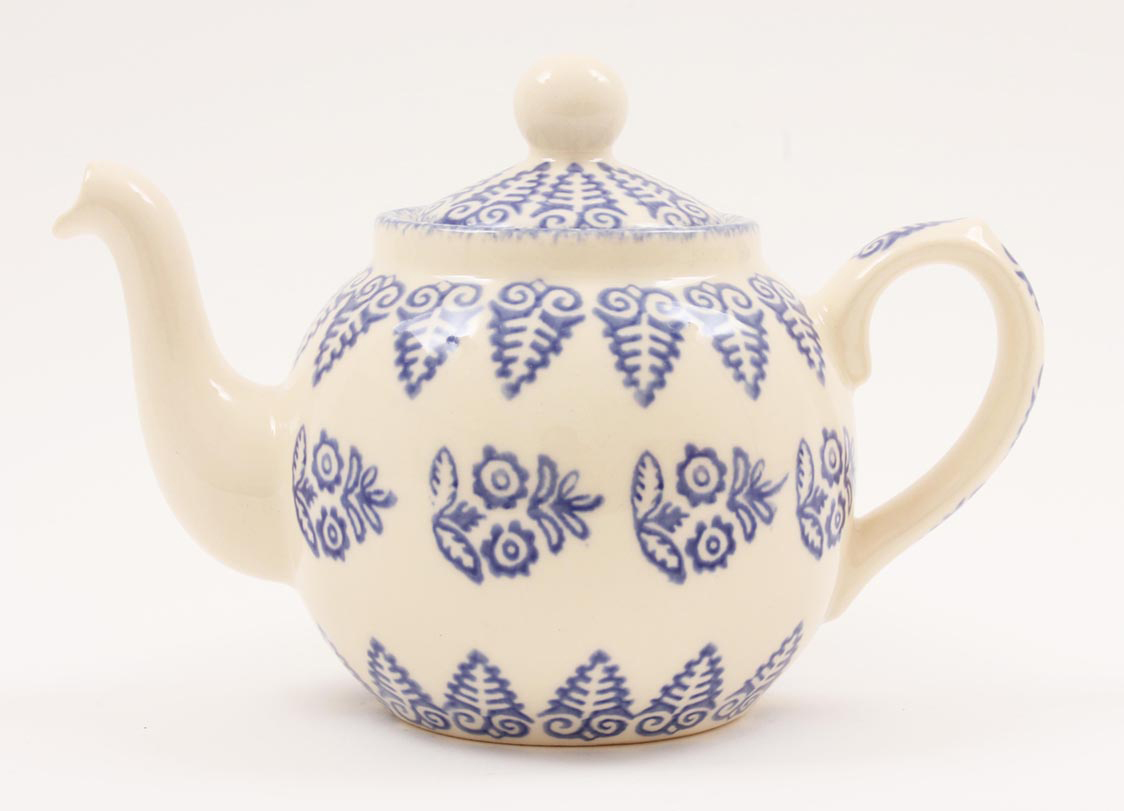Brixton Lacey Blue Teapot 2 Cup 450ml Gift