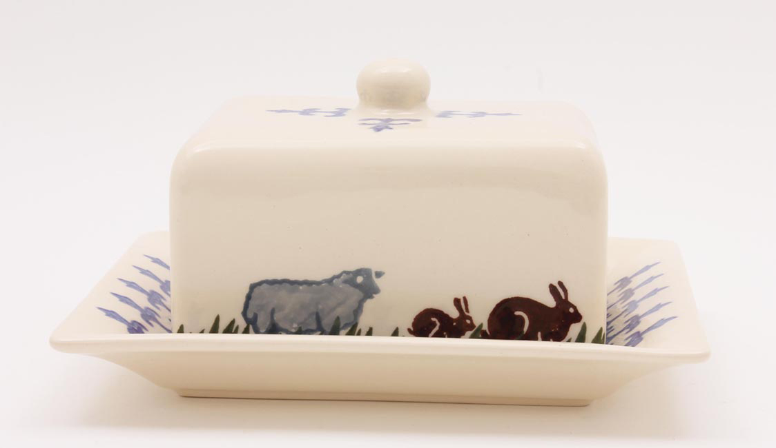 Brixton Farm Animals Lidded Cheese Dish 19cm Gift