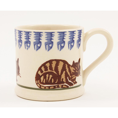 Brixton Tabby Cat Mug Small 150ml Gift