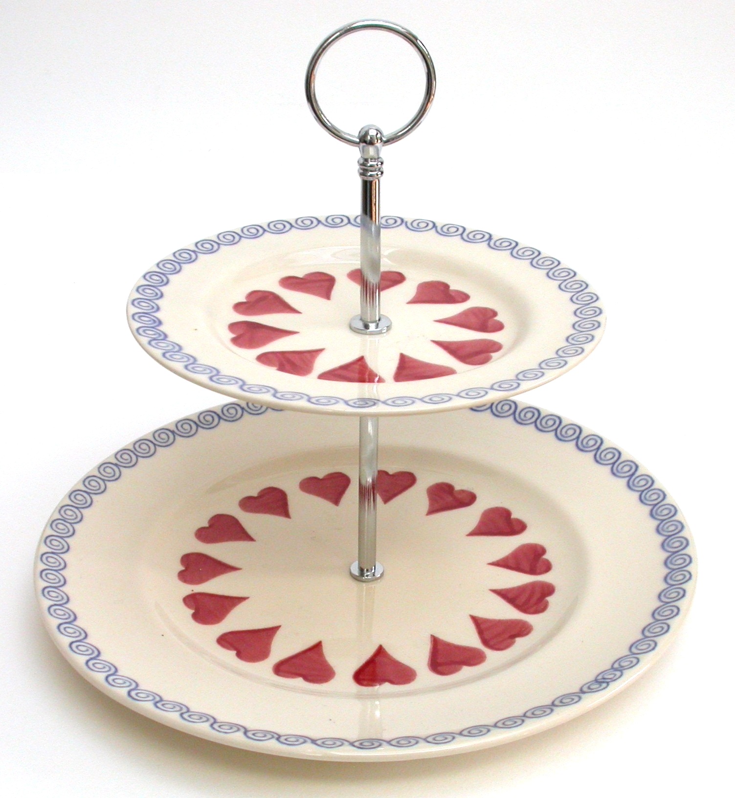 Brixton Hearts Cake Stand 2 Tier Gift