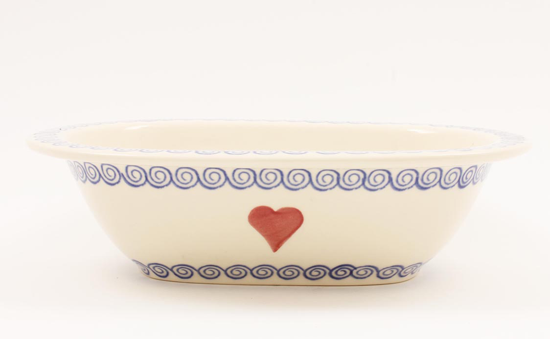 Brixton Hearts Pie Dish Standard 24 X 19cm Gift