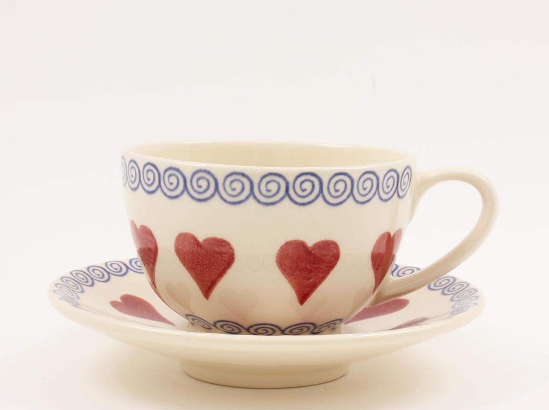 Brixton Hearts Breakfast Cup & Saucer Gift