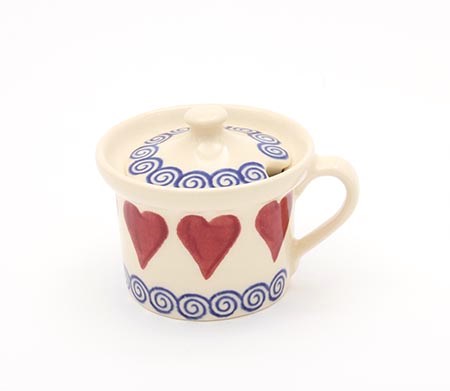 Brixton Hearts Lidded Condiment Pot Gift