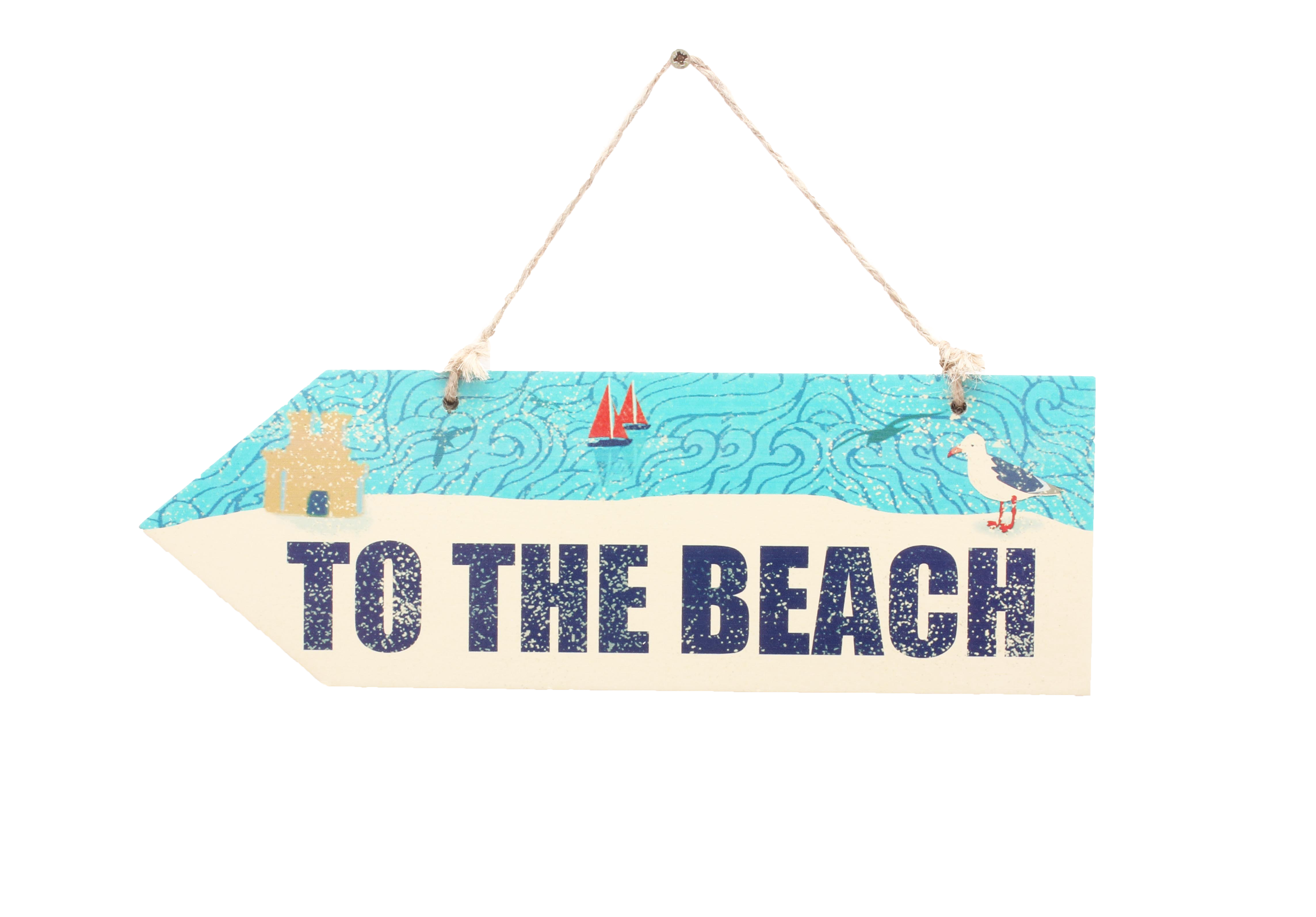 Ahoy To The Beach Sign Gift