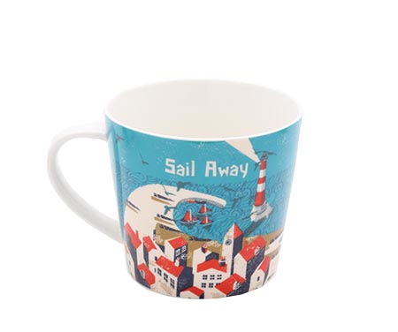 Ahoy Sail Away Mug  By Jill White Gift