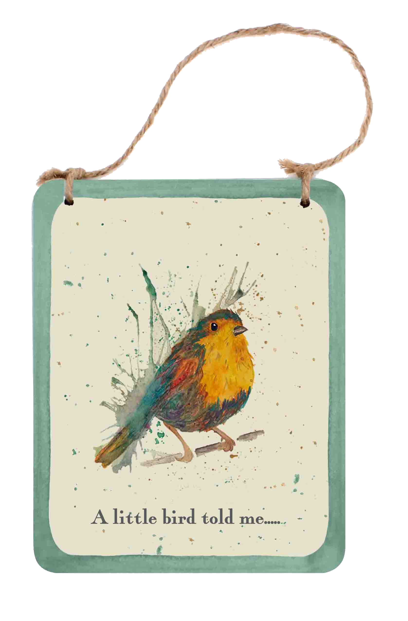 Wooden Sign 12 X 15cm Highland Bird Gift