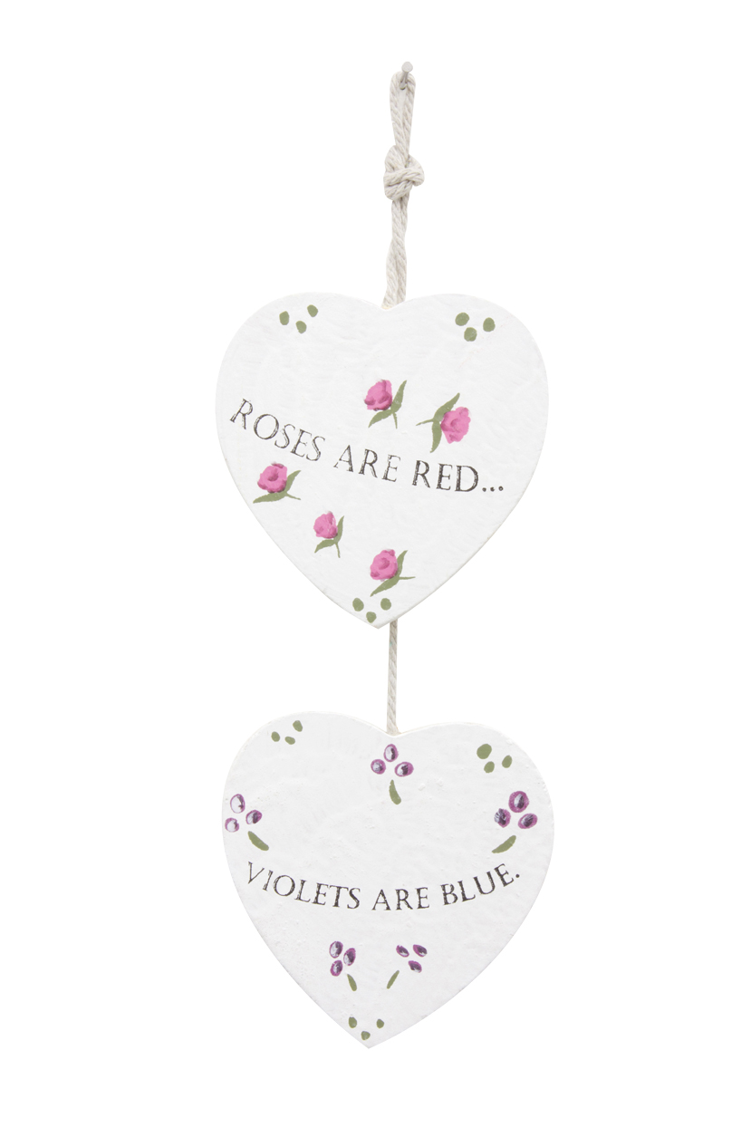 I Love My Garden Double Hanging Heart Gift