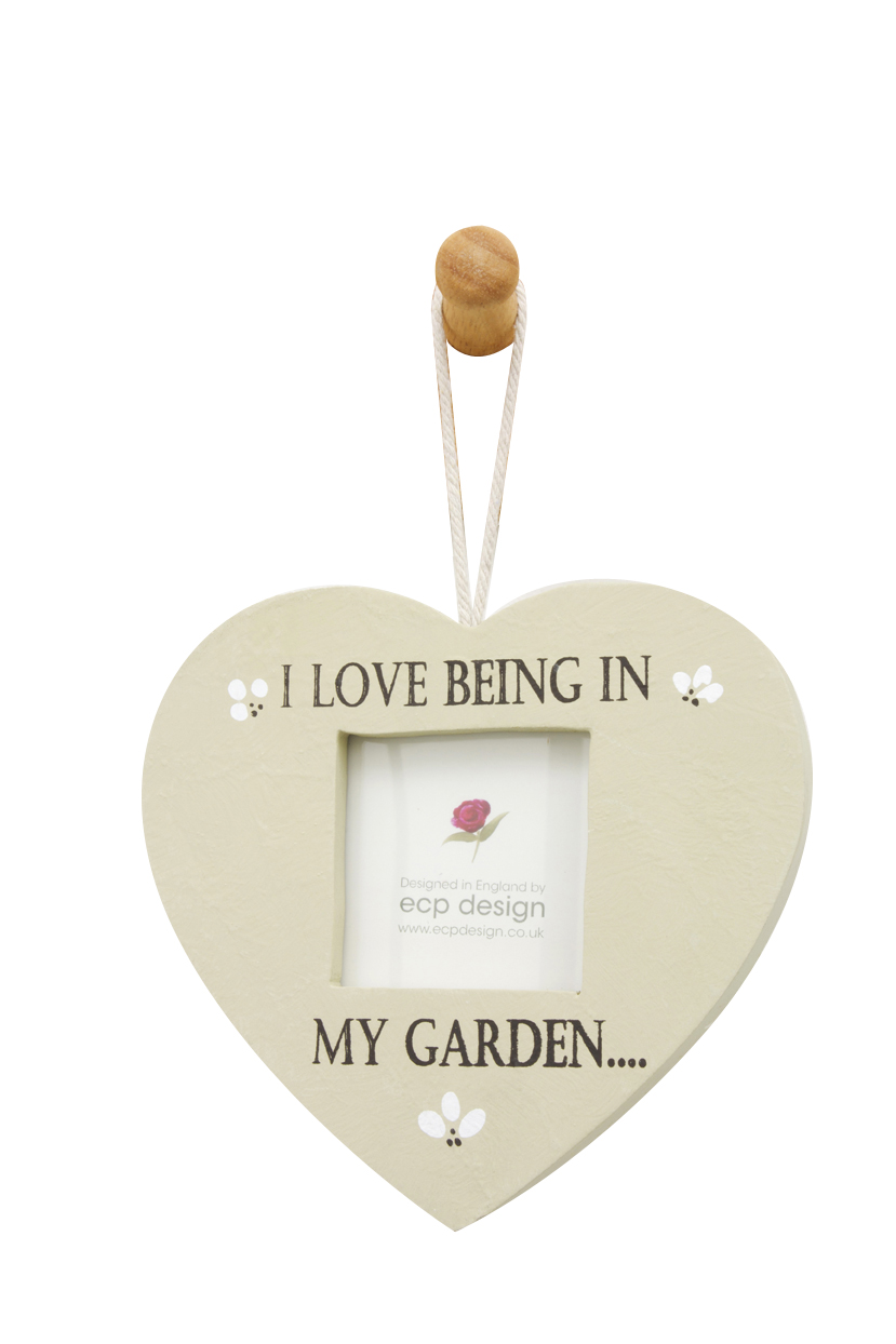 I Love My Garden Photo Frame Green Gift