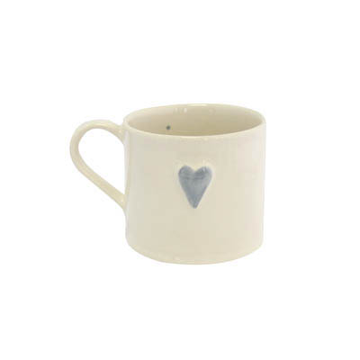 Shaker Grey Heart 150ml Mug Gift