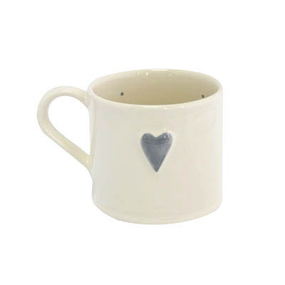 Shaker Grey Heart 250ml Mug Gift