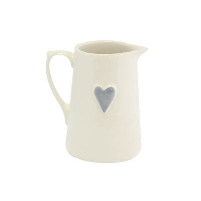 Shaker Grey Heart 250ml Jug Gift