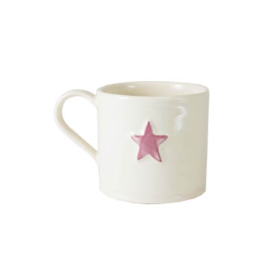 Shaker Pale Pink Star 150ml Mug Gift