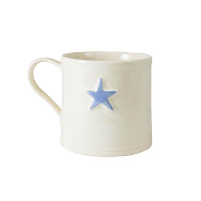 Shaker Pale Blue Star 250ml Mug Gift