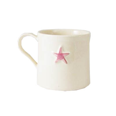 Shaker Pale Pink Star 250ml Mug Gift