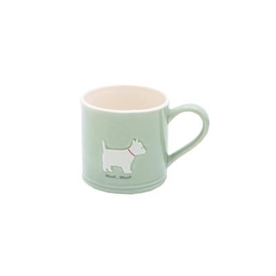 Bailey & Friends Mug 250ml Westie Green Gift