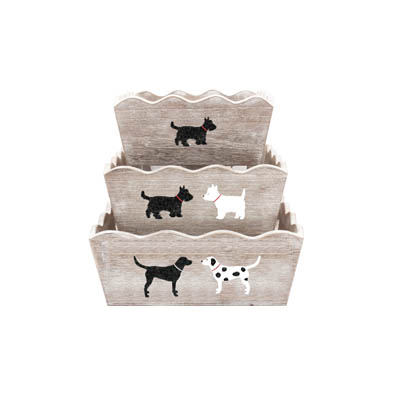 Bailey & Friends Set Of Three Nesting Boxes Gift