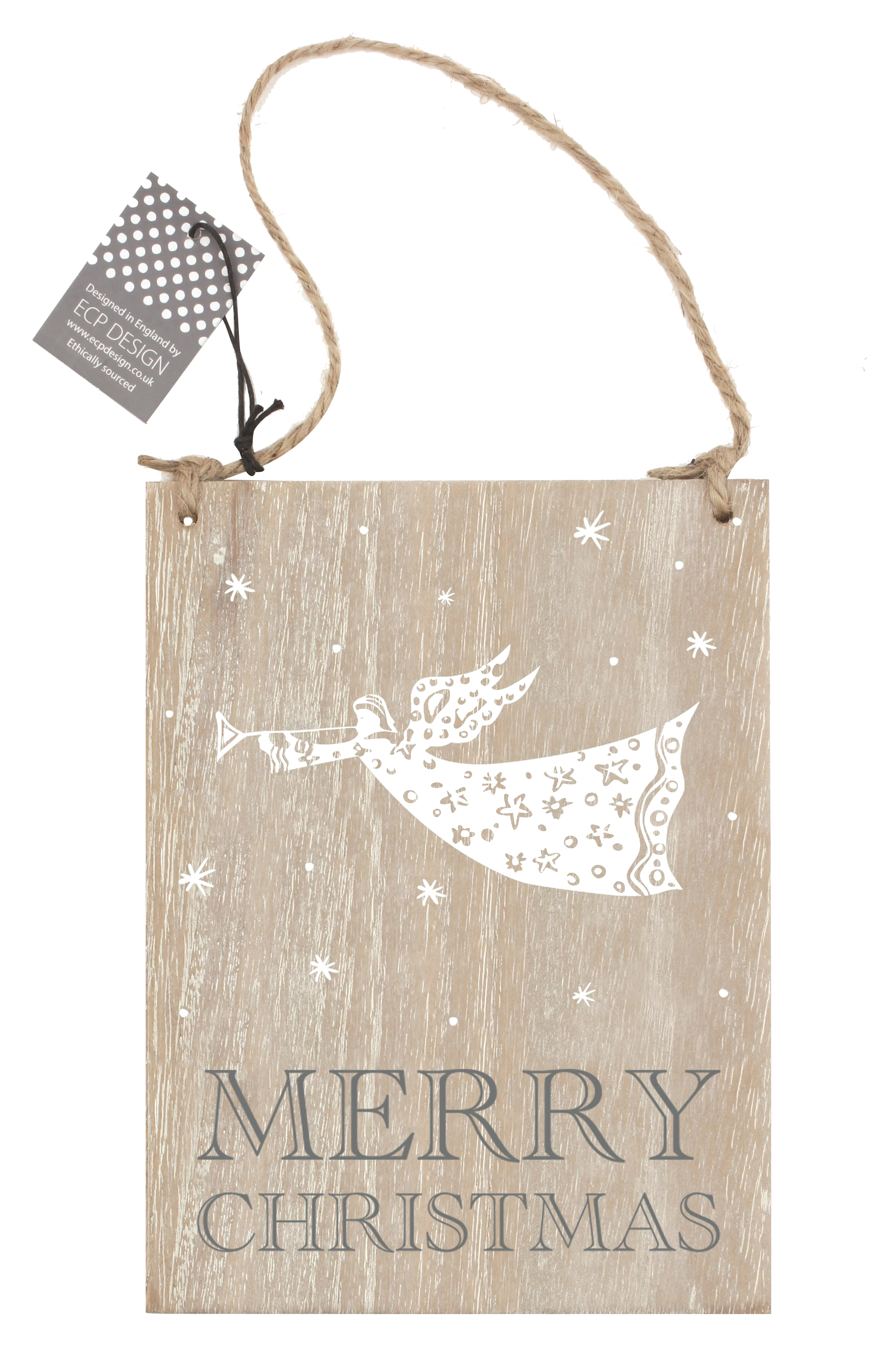 Merry Christmas Sign Scandi Winter Gift