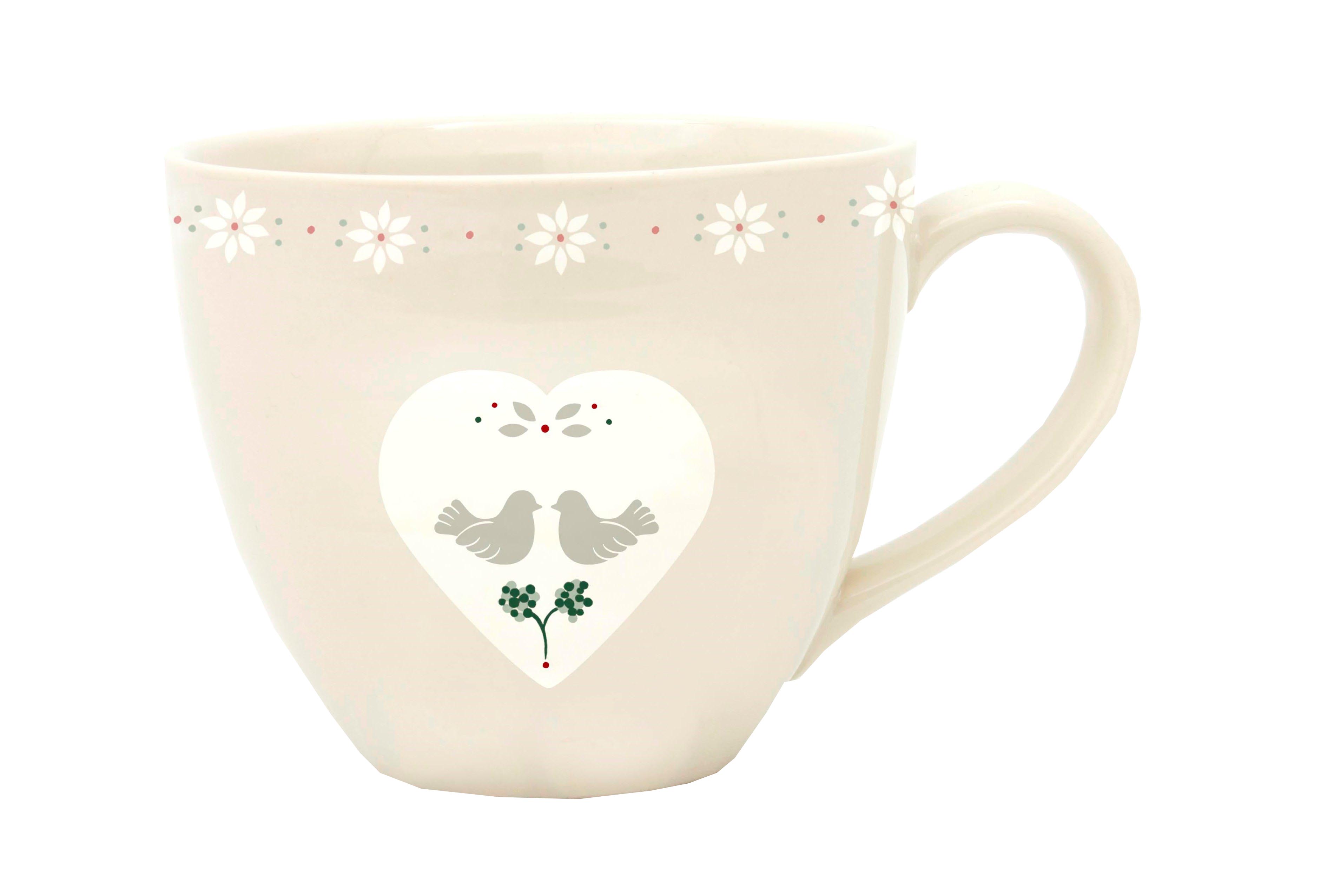 Small Footed Mug Doves Of Peace Gift