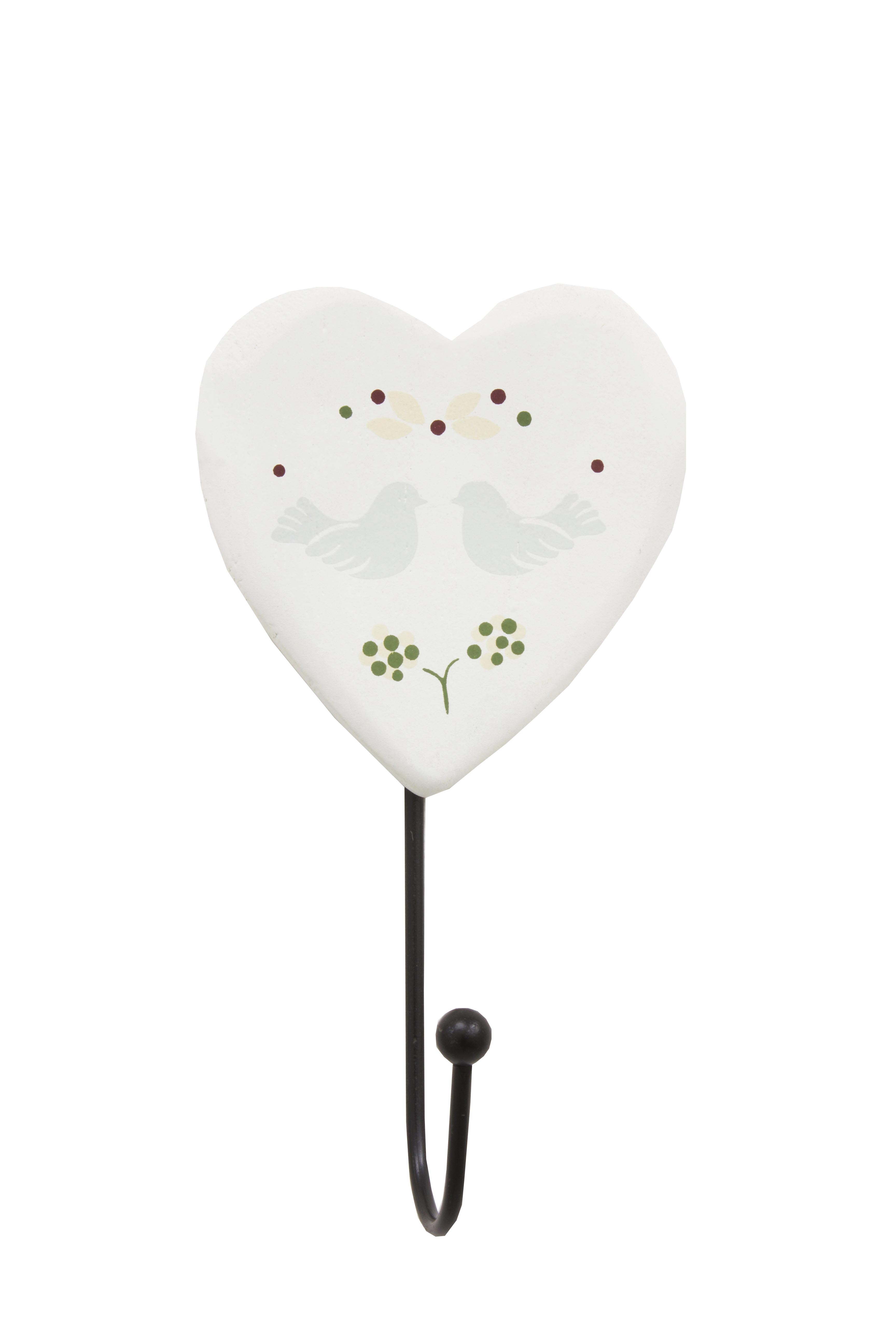Single Heart Hook Doves Of Peace Gift