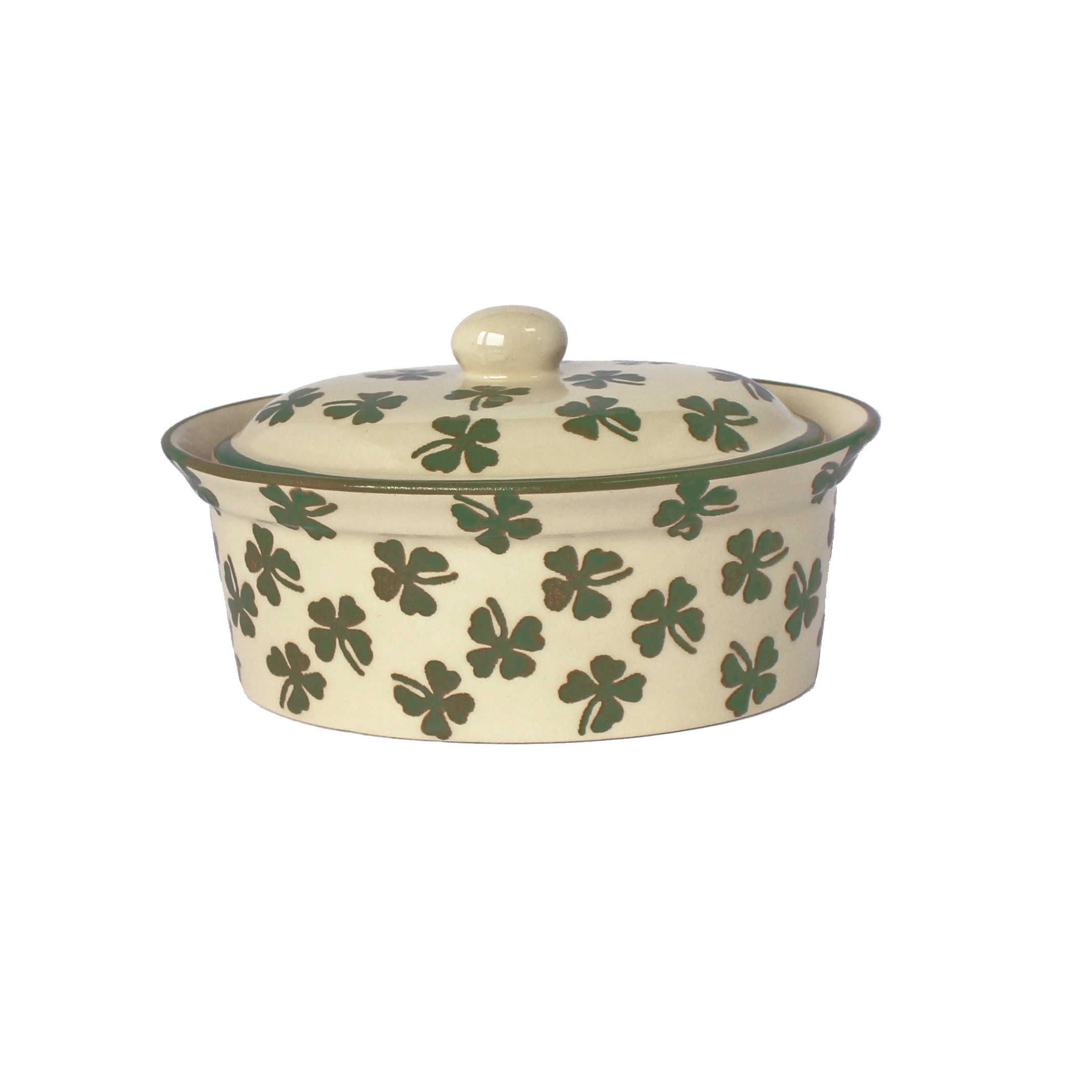 Brixton Four Leaf Clover Oval Butter Dish 17cm Gift