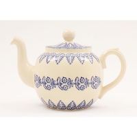Brixton Lacey Blue Teapot 10 Cup Gift