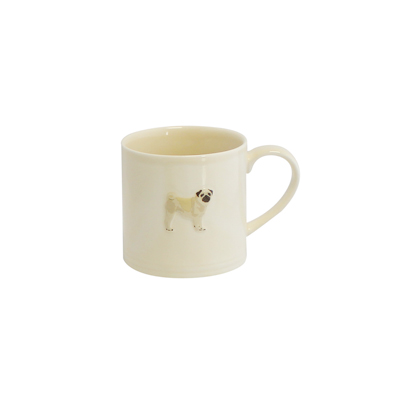 Bailey & Friends Mug 250ml Pug Cream Gift