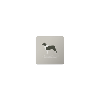 Bailey & Friends Coaster Border Collie Grey Gift