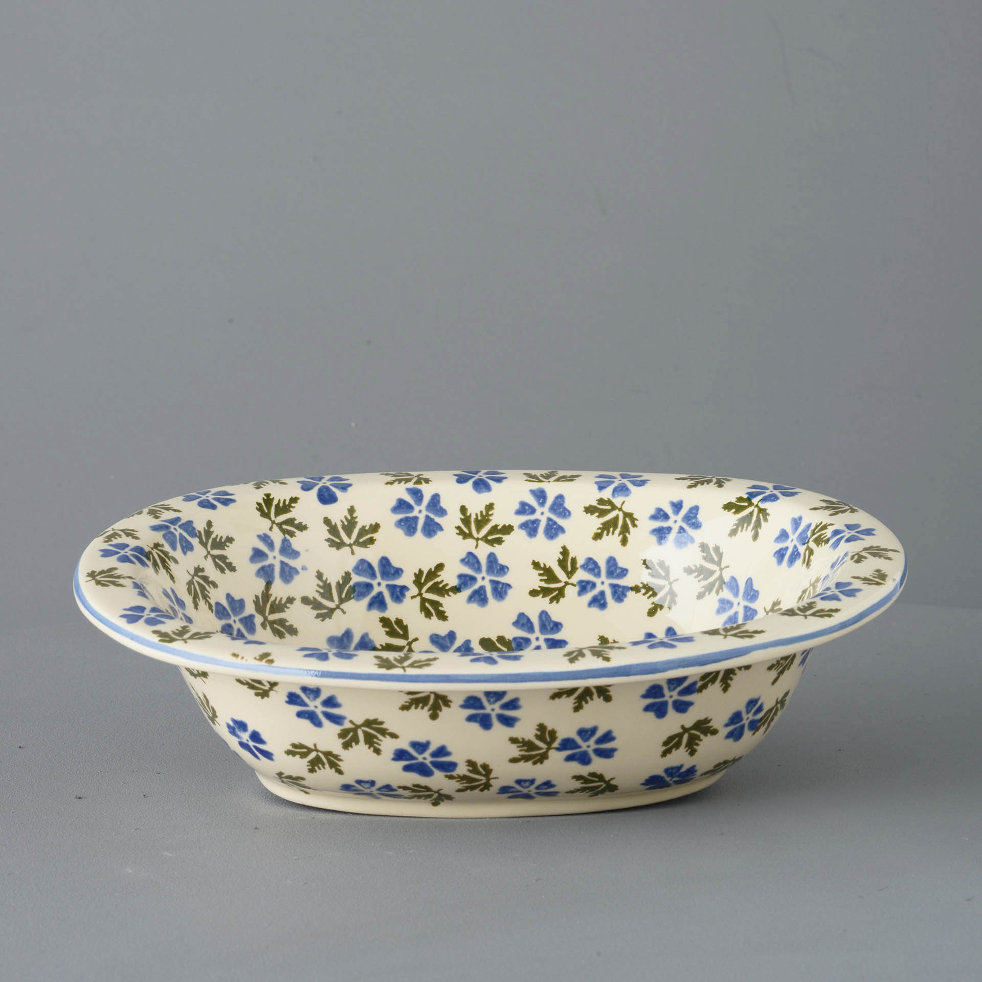 Brixton Geranium Pie Dish Large 21.5 X 27.5 X 7 Cm Gift