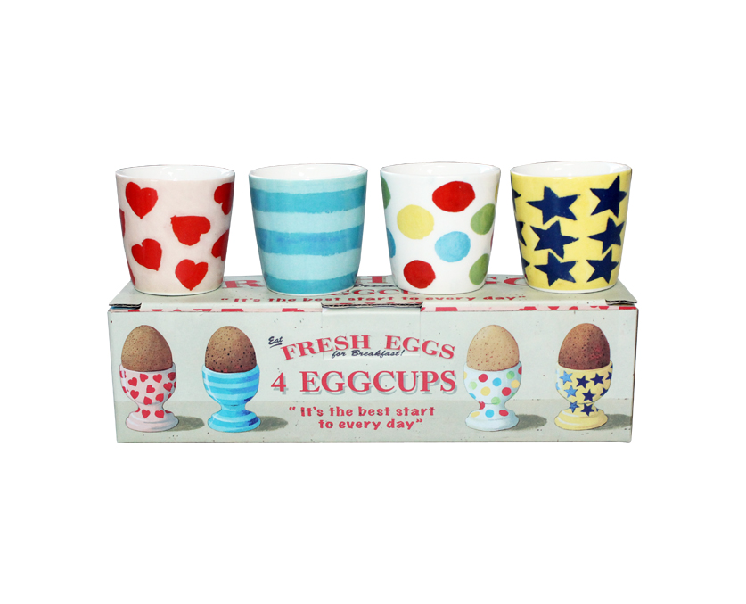 Fresh Eggs Pack Of 4 Egg Cups Coffee Break Gift
