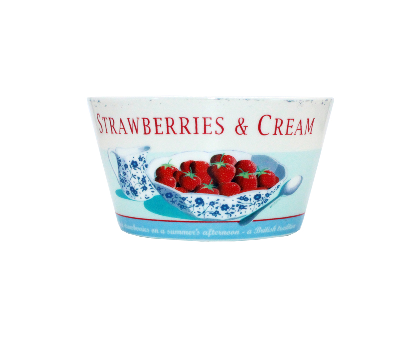Strawberries & Cream Bowl Coffee Break Gift