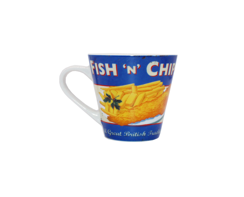 Fish & Chips 250ml Mug Coffee Break Gift