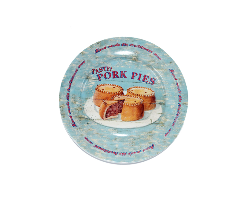 Pork Pie Side Plate Coffee Break Gift