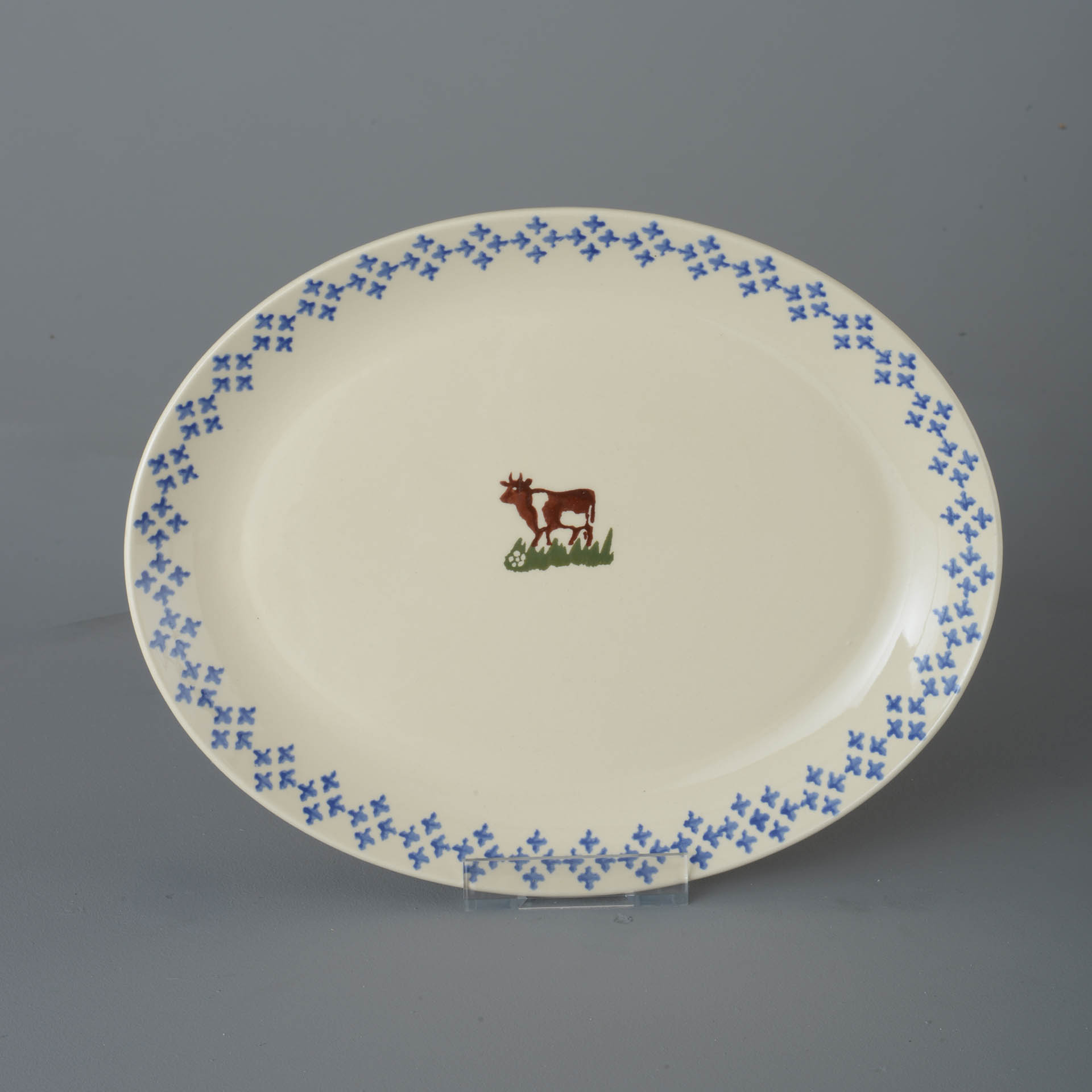 Brixton Cows Oval Plate 23.5cm X 29cm Gift