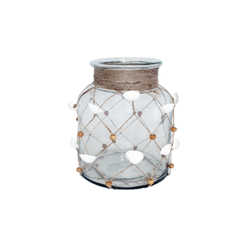 Shell Glass Jar 19x16x16cm Gift