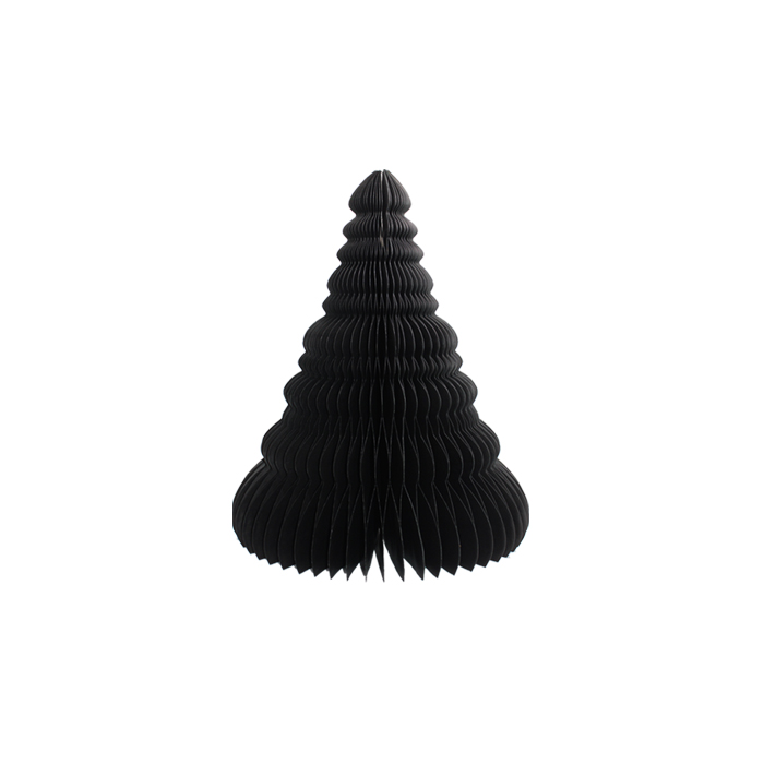 Honeycomb Paper Tree Standing 20cm Black Gift