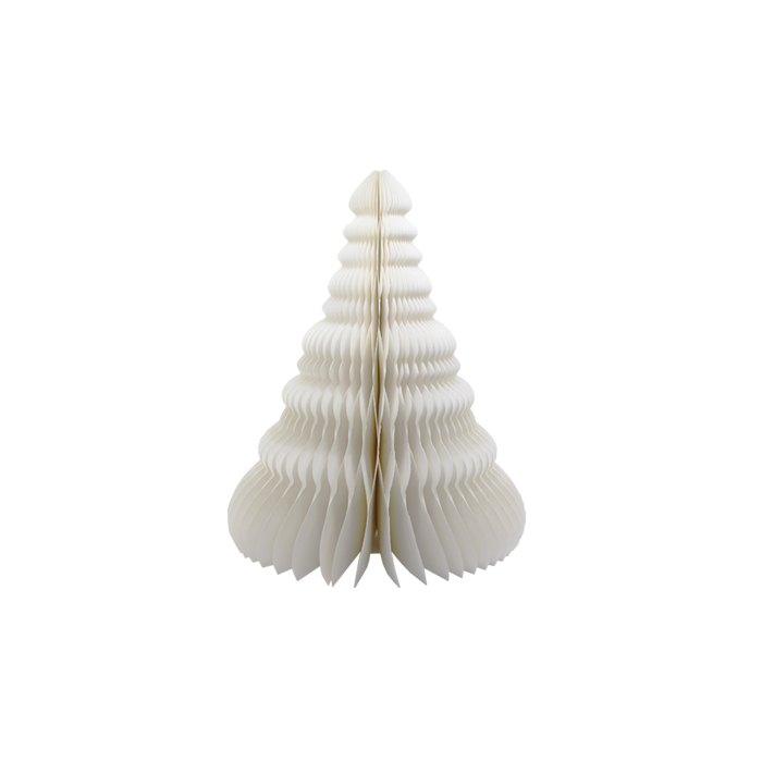 Honeycomb Paper Tree Standing 20cm White Gift