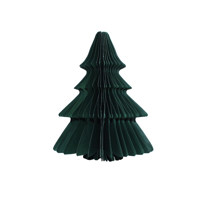 Honeycomb Paper Tree Hanging 16cm Green Gift