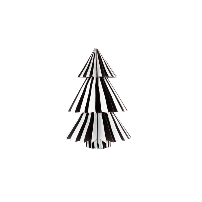 Honeycomb Paper Tree Monochrome Hanging 10cm Gift