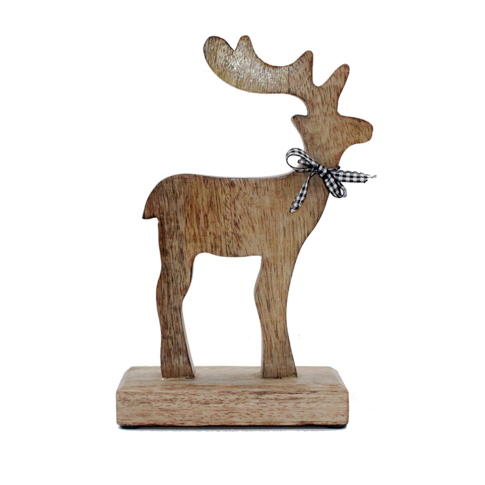 Wooden Reindeer 23x14x6cm Gift