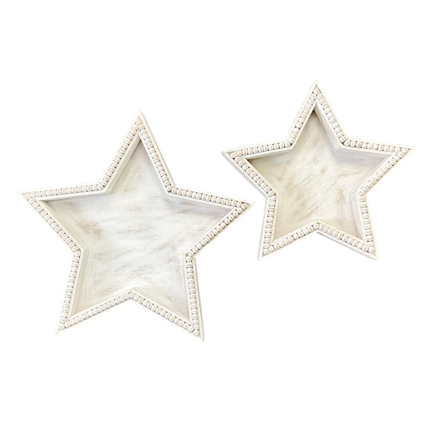 Star Tray Beaded Set Of 2 Gift