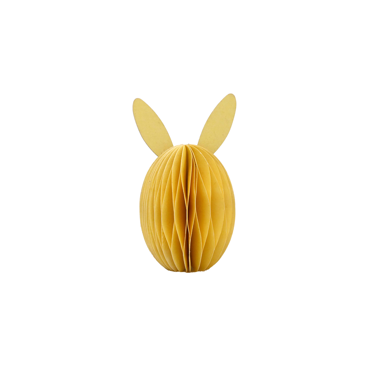 Honeycomb Egg Bunny 10cm Yellow Gift